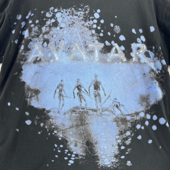 2009 Avatar Movie Release Black T-Shirt James Cameron Mens L Y2K 2000s - Picture 1 of 8